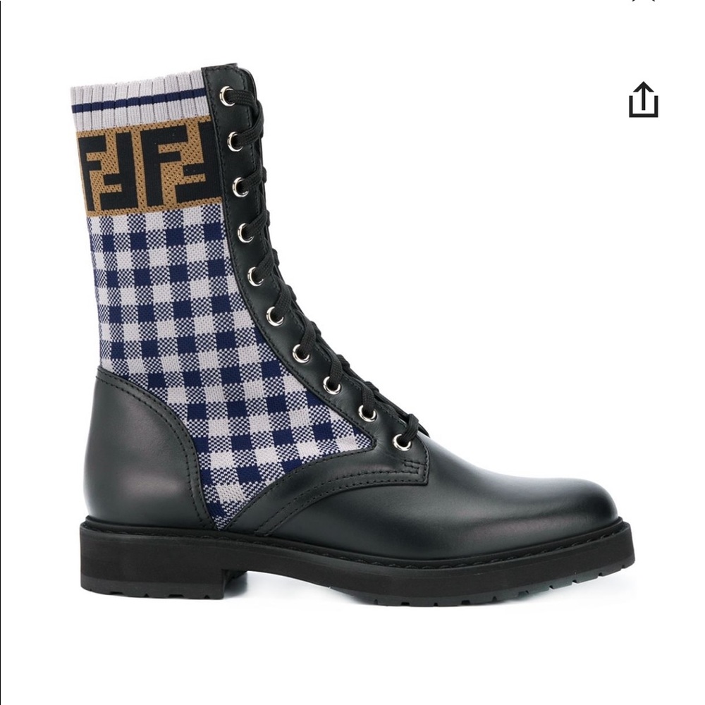 New Fendi boots  rockoko biker boots